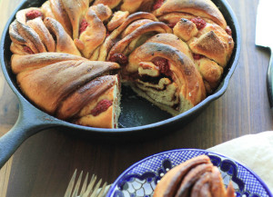 Berry Cinnamon Skillet Bread