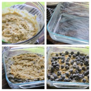 Blueberry Swirl Cornmeal Cake