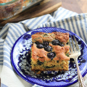 Blueberry Swirl Cornmeal Cake