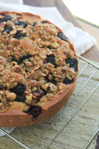 Blackberry Buckle with Hazelnut Crumb