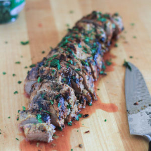 Garlic Herb Grilled Pork Tenderloin