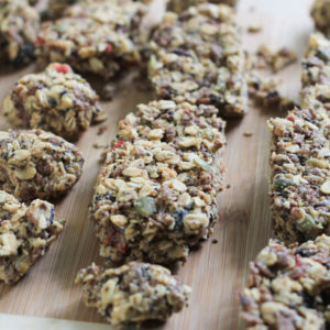 No Bake Superfood Chewy Granola Bars