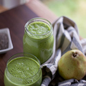 Pear Chia Seed Green Smoothie