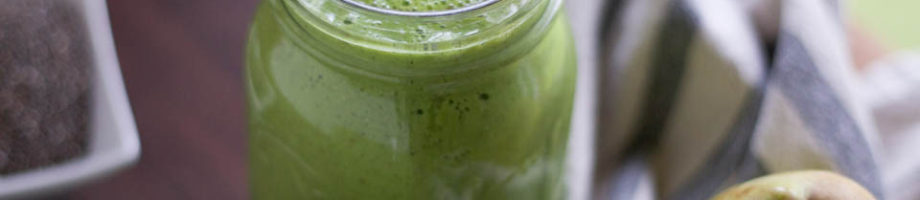 Pear Chia Seed Green Smoothie