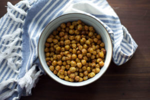 Whole Wheat Honey Flatbread with Herb Yogurt and Roasted Chickpeas