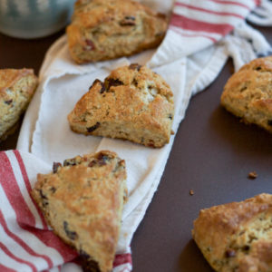 Dried Fruit Hazelnut Scones