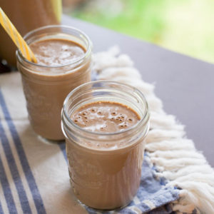 Chocolate Banana Oatmeal Protein Smoothie