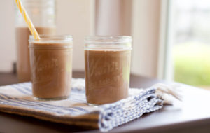 Chocolate Banana Oatmeal Protein Smoothie