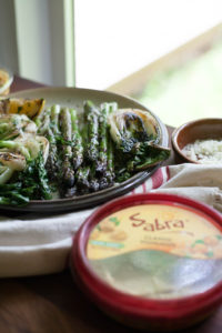Charred Vegetables with Hummus