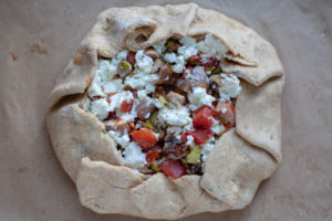 Mushroom Leek Tomato Galette